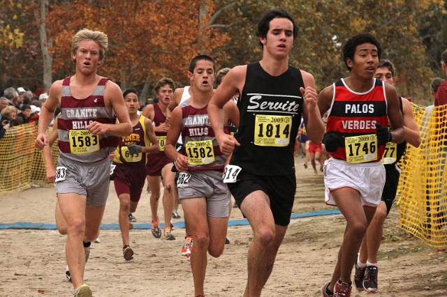 2009 CIF XC Boys D3-038.JPG - 2009 California CIF Cross Country Championships, Woodward Park, Fresno, California